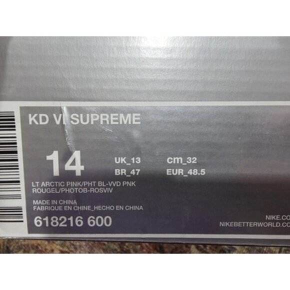 Size 14 - Nike KD 6 Supreme Aunt Pearl main image 2
